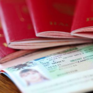passports witn Schengen visa